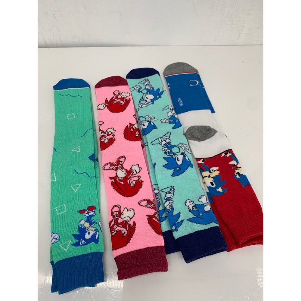 Sonic Saga Socks 4 Pairs Sonic The hedgehog Crew Socks - Picture 4 of 6